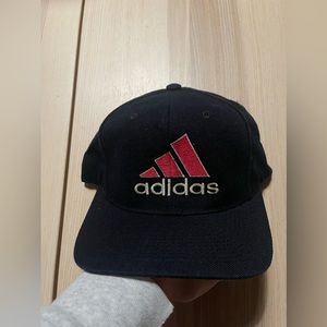 Vintage Adidas Infrared Logo 3 Stripes Snapback Hat‎